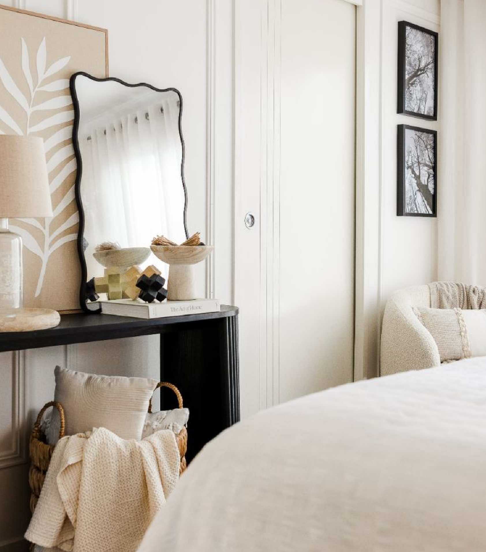 Elegant interior styled for real estate presentation – Brisbane and Gold Coast property styling by Izko Styling.